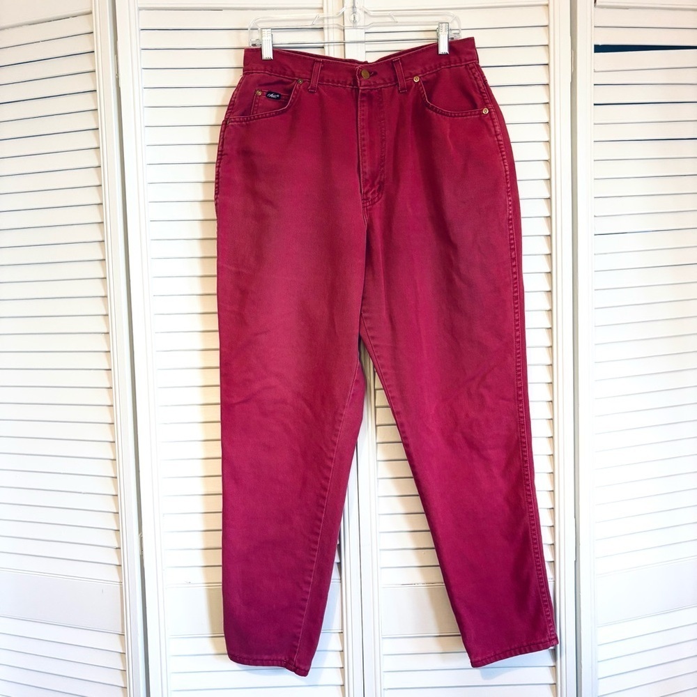 Vintage 1990’s Chic Mauve Red Mom Jeans High Rise
